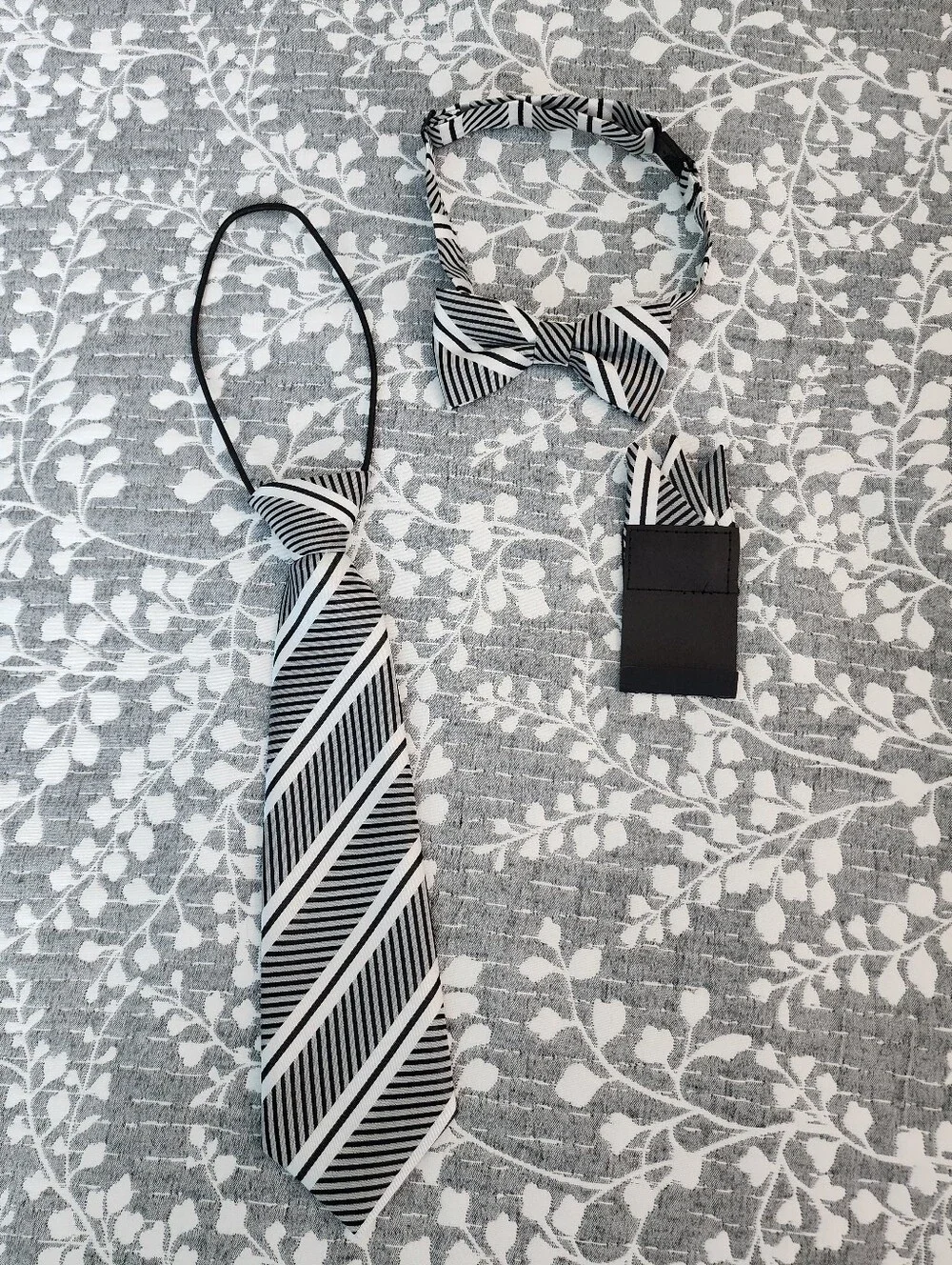 Boy's Suit 6-Piece Grey Pinstripe Formal Vest Set, Size 12